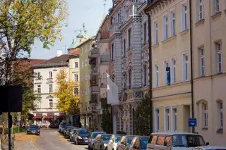 Wohngegend in München Lehel