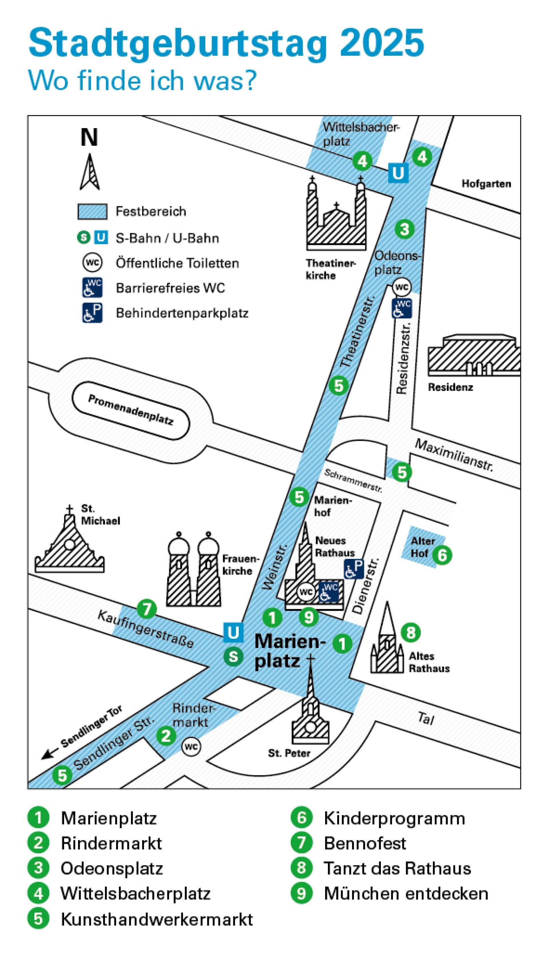 Übersichtsplan zum Stadtgründungsfest