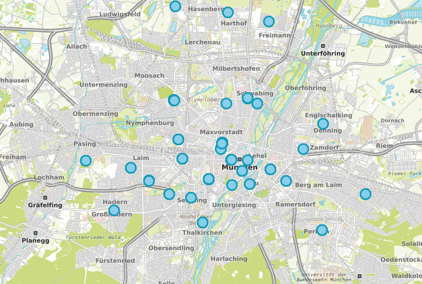 Hallensport-Standorte in München