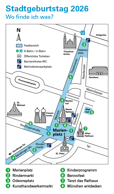 Übersichtsplan zum Stadtgründungsfest