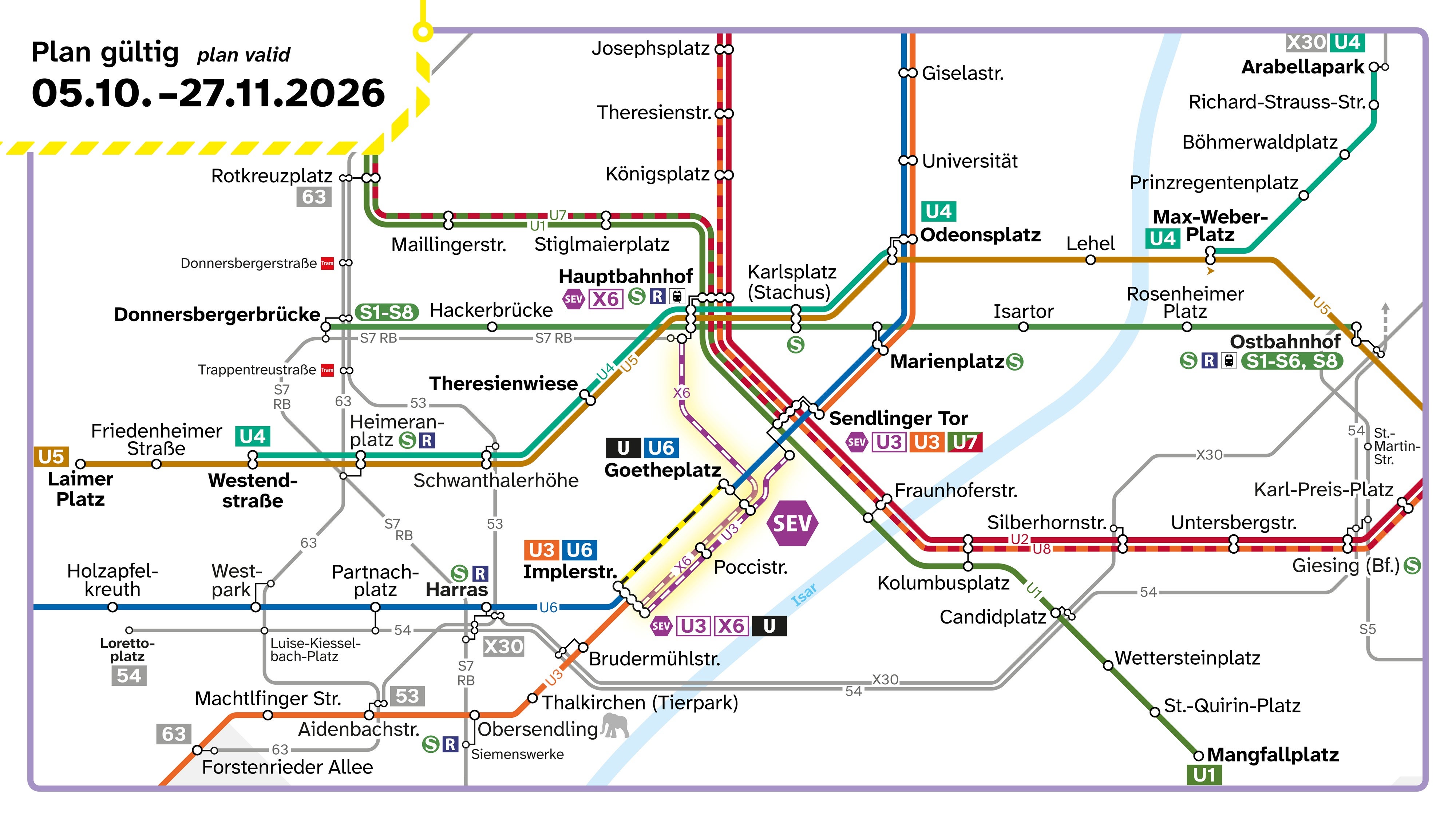 Linienplan U3/U6