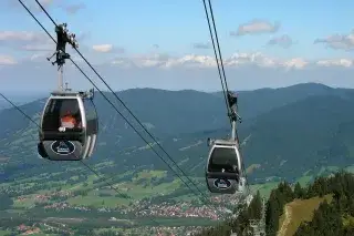 Mit der Bergbahn auf das Brauneck