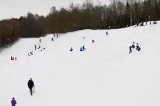 Rodeln in der Aubinger Lohe Rodeln in der Aubinger Lohe