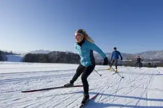 Langlaufen im Winter in Gmund am Tegernsee