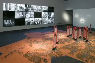 Installation Stadtplan im Jüdischen Museum Installation Stadtplan im Jüdischen Museum