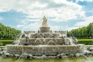 Springbrunnen von Schloss Herrenchiemsee