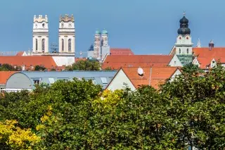 Panorama von Sendling, vom Neuhofener Berg aus aufgenommen