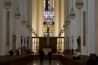 Die Münchner Frauenkirche von Innen.