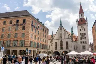 Altes Rathaus am Marienplatz in München Altes Rathaus am Marienplatz in München