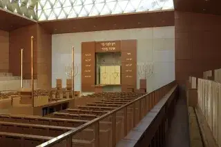 Innenansicht der Synagoge am Sankt-Jakob-Platz Innenansicht der Synagoge am Sankt-Jakob-Platz