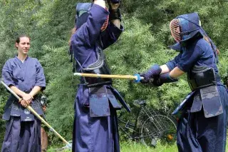 Japanische Kampfkunst beim Japanfest am Japanischen Teehaus im Englischen Garten