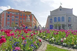 Gärtnerplatz im Frühling