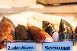 Fischtheke auf dem Wienermarkt