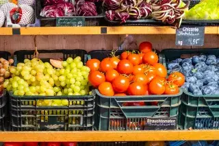 Gemüseauswahl auf dem Wienermarkt