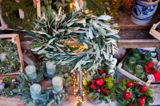 Adventskranz am Viktualienmarkt