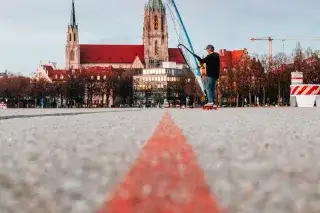 Kitesurfen auf der Theresienwiese