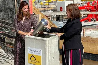 Grundsteinlegung am Elisabethmarkt