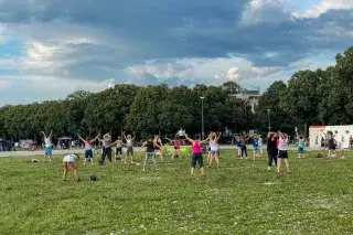 Fit im Park auf der Theresienwiese