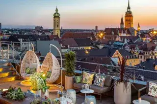 Dachterrasse des Mandarin Oriental München Dachterrasse des Mandarin Oriental München