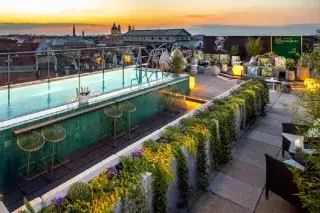 Dachterrasse des Mandarin Oriental München