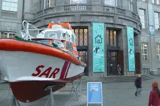 Rettungsboot vor dem Deutschen Museum Rettungsboot vor dem Deutschen Museum