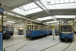 Historische Tram im MVG Museum