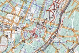 Der Münchner Radlstadtplan enthält Informationen zu den Radwegen und den ausgeschilderten Hauptrouten in München Der Münchner Radlstadtplan enthält Informationen zu den Radwegen und den ausgeschilderten Hauptrouten in München