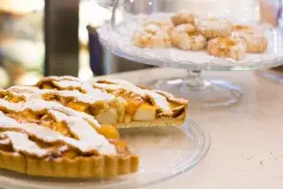 Gedeckter Apfelkuchen
