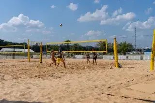 Beachvolleyball auf der Theresienwiese