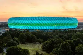 20210816_Tickets_UEFA_EURO_2020 Allianz Arena beim Sonnenuntergang