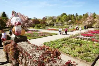 20210617_Botanischer_Garten_München_ES Menschen flanieren durch den Botanischen Garten