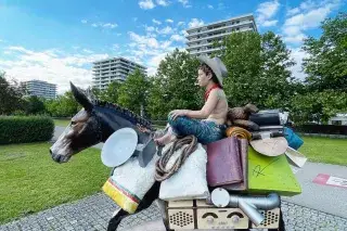 Cowboy im Petuelpark Cowboy im Petuelpark