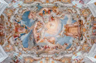 Deckenfresko der Wieskirche Deckenfresko der Wieskirche