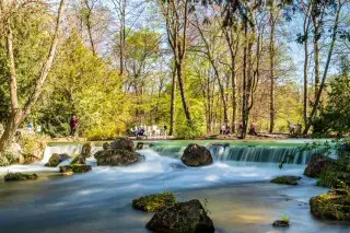 Der Englische Garten im Frühling Der Englische Garten im Frühling