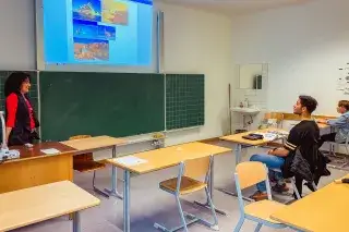 Unterricht in der Städtischen Franz-Auweck-Abendschule