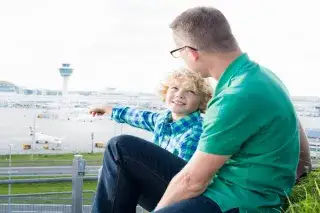 Der Besucherpark am Flughafen München