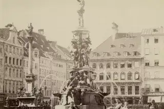 So sah der Fischbrunnen im 19. Jahrhundert aus