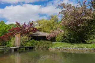 Das japanische Teehaus im Englischen Garten Das japanische Teehaus im Englischen Garten