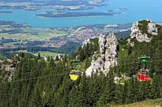 Mit der Seilbahn auf die Kampenwand