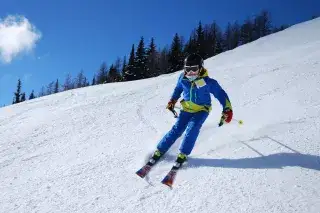 Skifahren im Winter