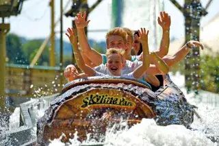 Wildwasserbahn im Skyline-Park im Allgäu