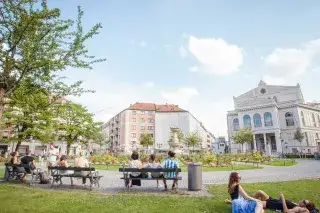 Die Sonne genießen am Gärtnerplatz