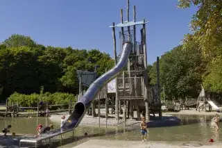 Der Wasserspielplatz im Westpark Der Wasserspielplatz im Westpark