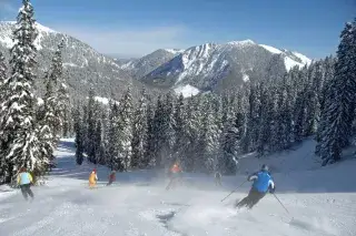 Skifahren am Spitzingsee