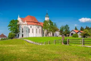 Die Wieskirche bei Steingaden Die Wieskirche bei Steingaden