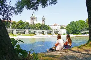 Die Isarauen versprechen Abkühlung im Sommer Die Isarauen versprechen Abkühlung im Sommer