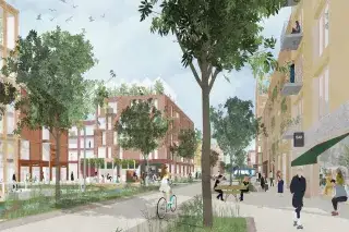 201110_Visualisierung_LHMCityforsterArchitectureUrbanismHannoverFreiwurfLandschaftsarchitekturenHannover Idee für das Dreieck Johanneskirchen, Daglfing und Riem