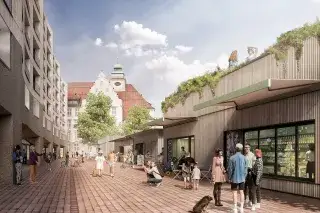 So soll der neue Elisabethmarkt aussehen Ein Entwurf des neuen Elisabethmarktes