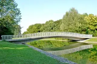 Die Brücke im Ostpark Die Brücke im Ostpark