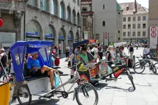 Rikschas am Marienplatz